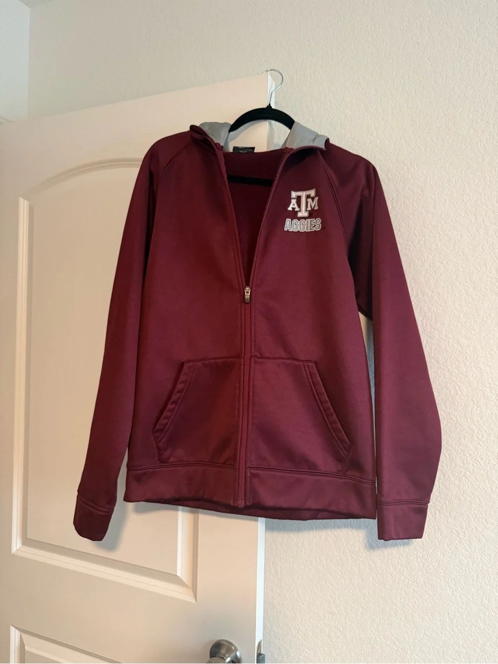 Texas A&M Men’s Maroon Full-Zip Hoodie